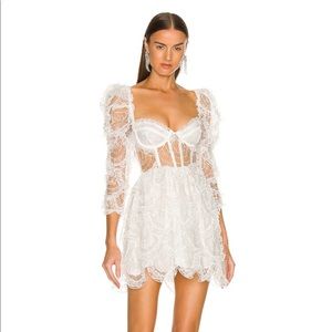 Tayla Mini Dress in White - For Love & Lemons